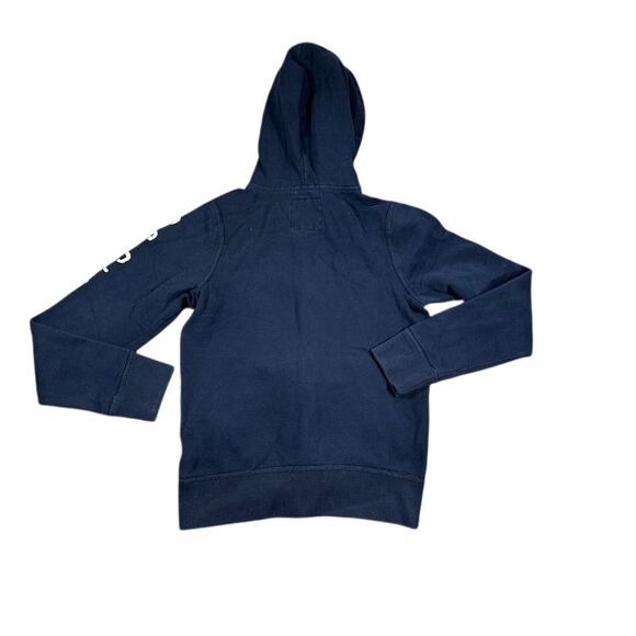 Abercrombie & Fitch Navy Blue Full Zip Hoodie Sweatshirt Classic Logo Casual - Picture 5 of 6